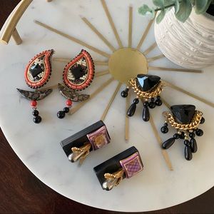 Vintage clip on earrings bundle
